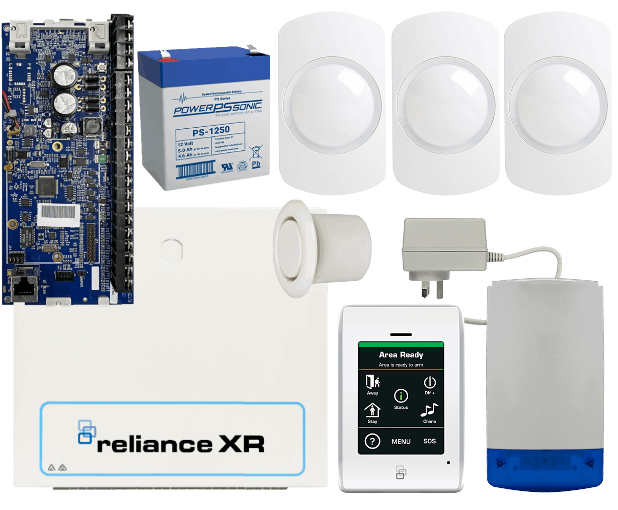 Hills Security Alarm System Reliance XR touch kit with Guardall