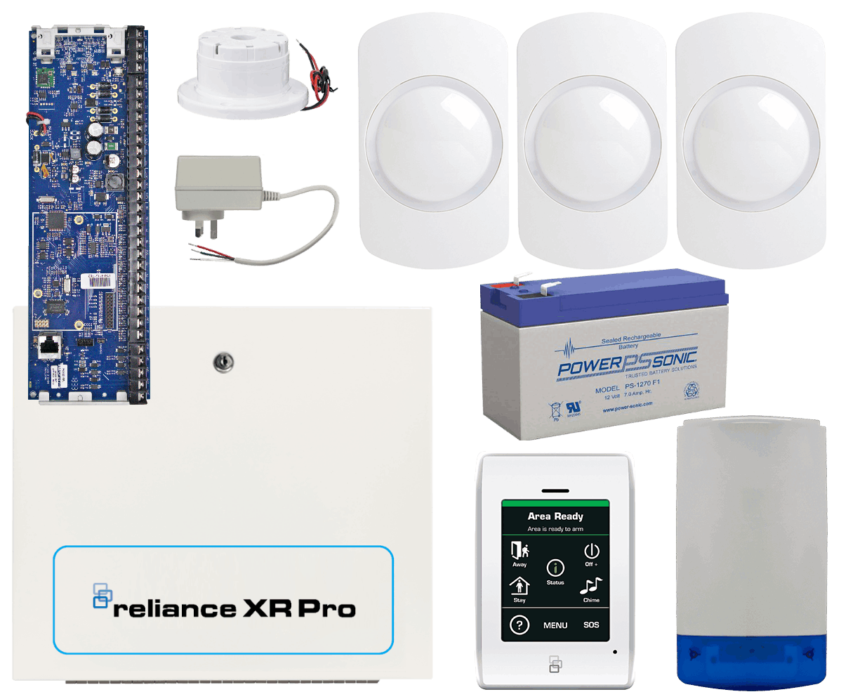 Hills Security Alarm System Reliance XR Pro touch kit with Guardall