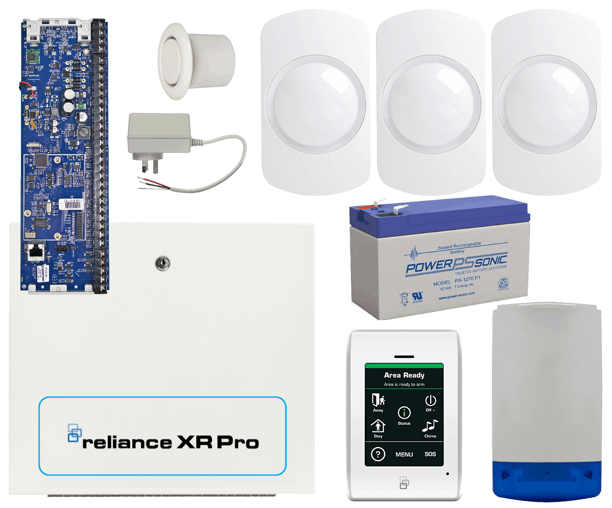 Hills Security Alarm System Reliance XR Pro touch kit with Guardall