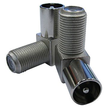 Adaptor 'F' Female to PAL Male Elbow (5 Pack)