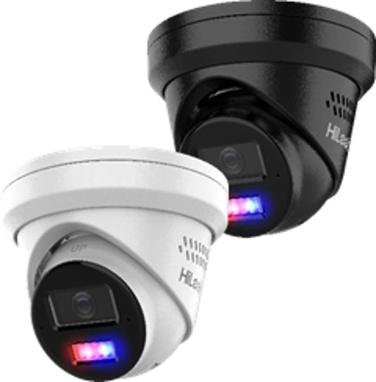 HiLook 8MP Camera, IPC-T289H-MU/SL All in One Camera with Blue Red Strobe Audio