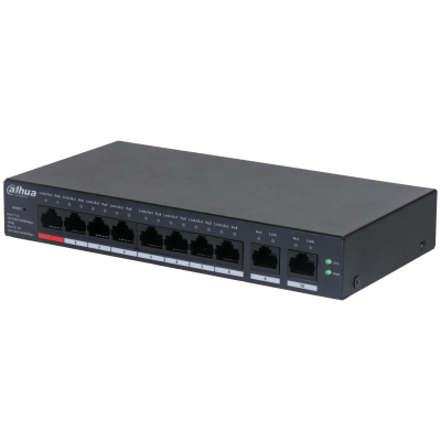 Dahua 10-Port Cloud Managed Desktop Gigabit Fast Switch with 8-Port PoE