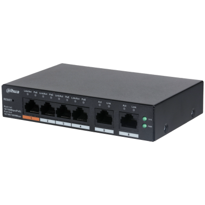 Dahua 6-Port Cloud Managed Desktop Gigabit Switch with 4-Port PoE