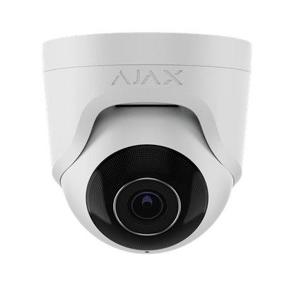 Ajax 8MP Wired IP Turret Camera - White