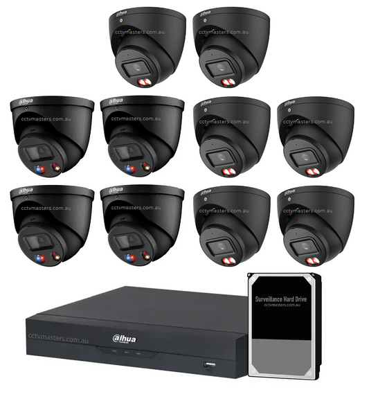 Dahua TiOC Camera Kit, 4 x 8MP Full-color, 6 x 8MP AcuPick, 16CH AI Smart NVR