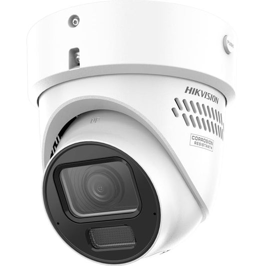 Hikvision 8MP Camera, Dual Illumination Strobe Light and Audible Warning Motorized Varifocal Turret Network Camera - DS-2CD3H87G3-LIZSUY/SL