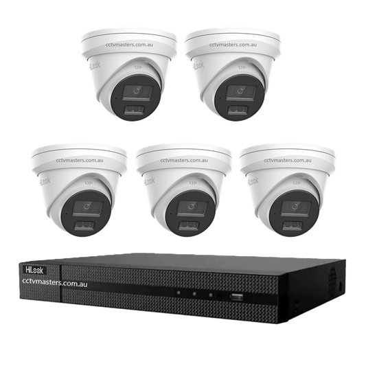 HiLook Pro 6MP Camera Kit with 5 IPC-T363H-MU cameras and NVR for high-quality surveillance