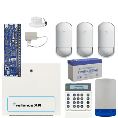 Hills Security Alarm System Reliance XR kit with Optex, Surface Mount