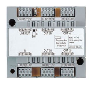 Aiphone GT Series 4-Wire Intercom 4-Way Video Distributor 4 x Outputs Power by Bus Controller