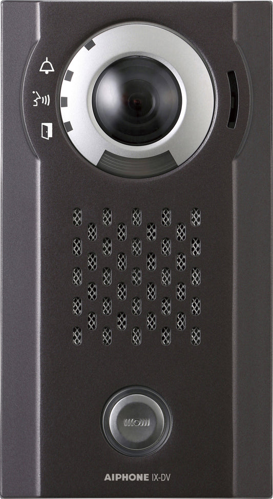Aiphone IX Series 2 IP Intercom 1 Button Video Door Station Mechanical Button Metal, IP54, IK08