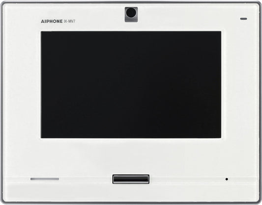 Aiphone IX Series 2 IP Intercom Monitor 7 Inch Display Touchscreen H.264 Up to 128GB Micro SD Card 48V PoE