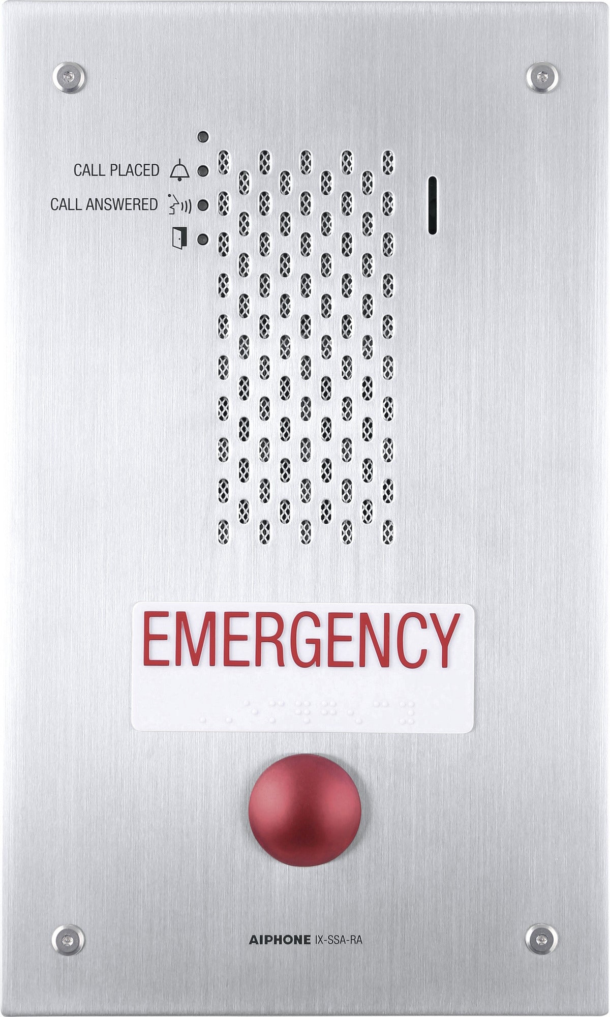 Aiphone IX Series 2 IP Intercom 1 Button Audio Door Station IP65 IK07 up to 32GB Micro SD Card 24VDC/ 48V PoE