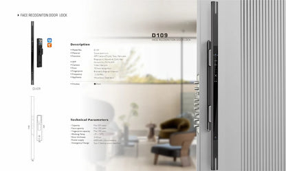 AusLock D109 Luxe Bar - Premium Smart Pull Bar Lock, Detail