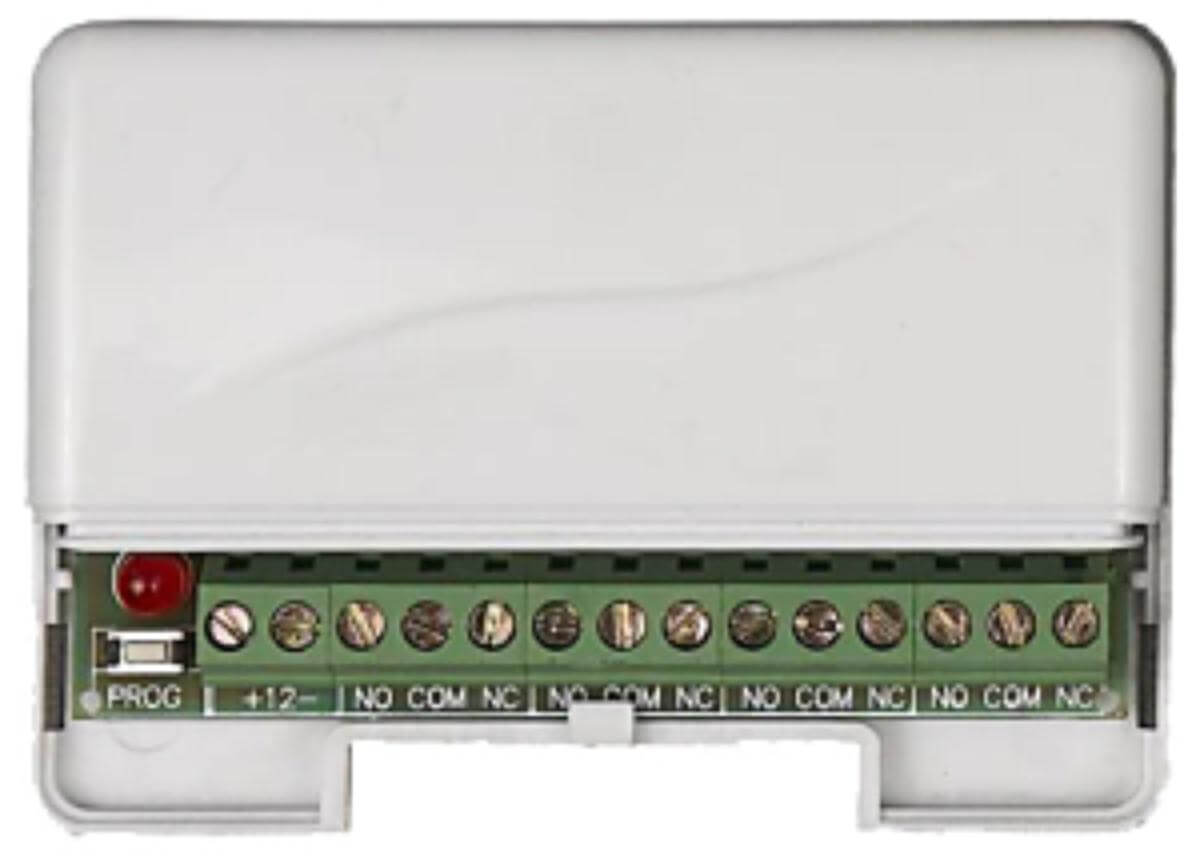 Secor RRR01 Activor RF 4-Relay Output Receiver to connect to load to trigger, 12VDC | DFM-RRR01 | CCTVMASTERS.COM.AU