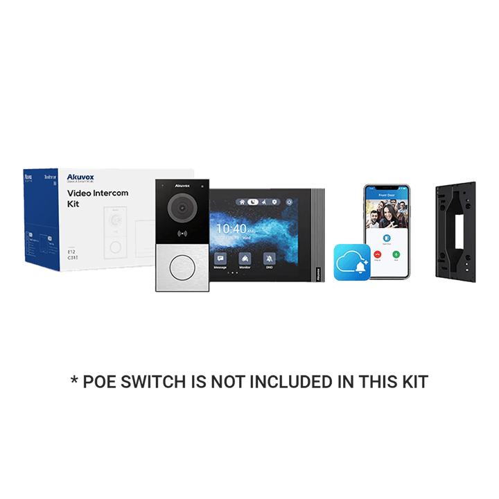 Akuvox IP Intercom Linux KIT (E12S and S562 with Angle Bracket)