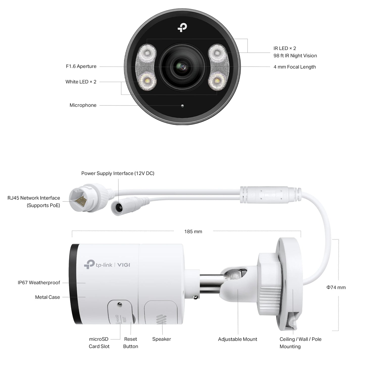 TP-Link IP Camera 8MP Full-Color Bullet Network Camera