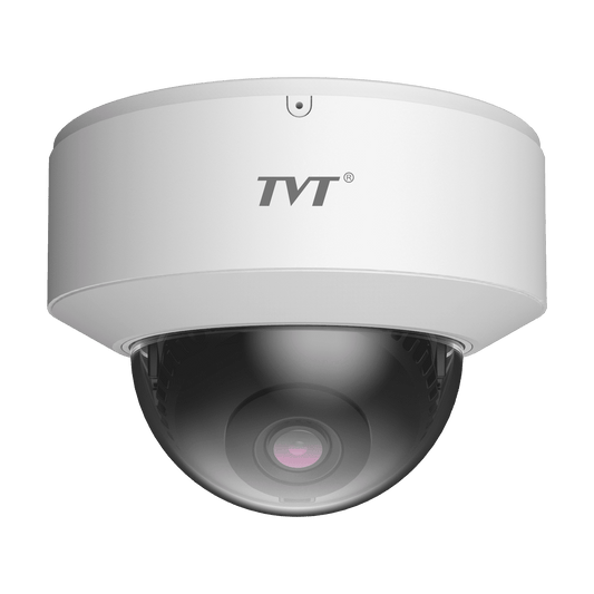 TVT 8MP, Mini Dome, IPC, 20fps, 20m IR, IP67, IK10, 2.8mm, NDAA