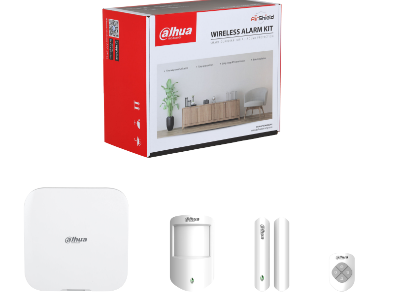 Dahua Wireless Alarm Complete Kit, DHI-ART-ARC3800H-03-FW2