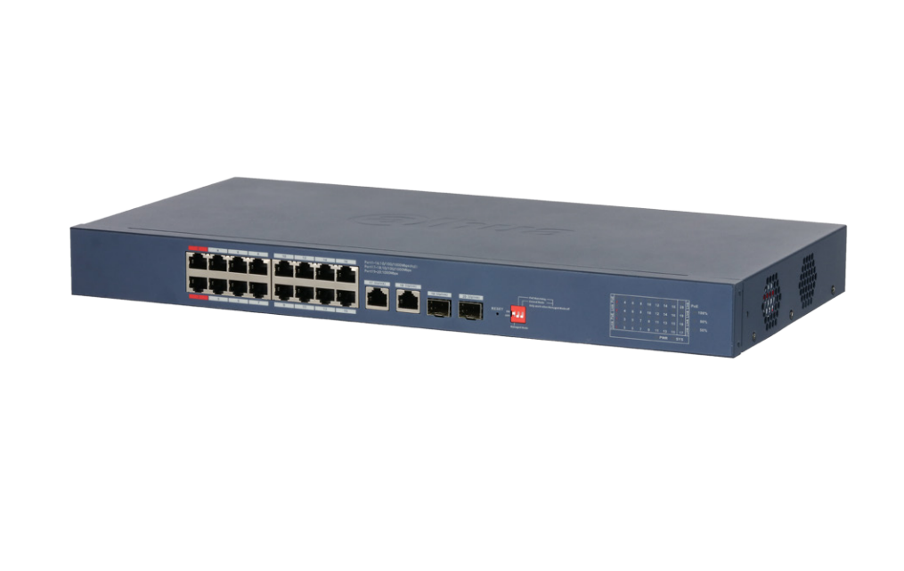 Dahua 20-Port Cloud Managed Desktop Gigabit Switch with 16-Port PoE