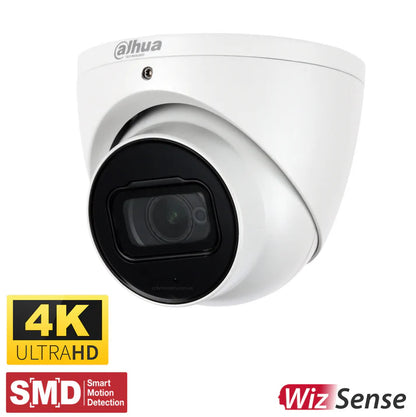 Dahua AI Active Deterrence Camera Kit, 3 x 8MP Full-Colour, 3 x 8MP WizSense, 8CH AI Smart NVR Ultra 4K