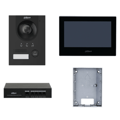 Dahua Intercom KTP01L-AUS, Dahua IP Intercom Villa Kit | DHI-KTP01L-S-B-VTO/VTH-AUS-BLK | CCTVMASTERS.COM.AU