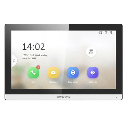 Hikvision Gen2 IP-Based 7 inch Indoor Intercom Station Wifi WHITE, DS-KH6350-WTE1 | DS-KH6350-WTE1-B | CCTVMASTERS.COM.AU