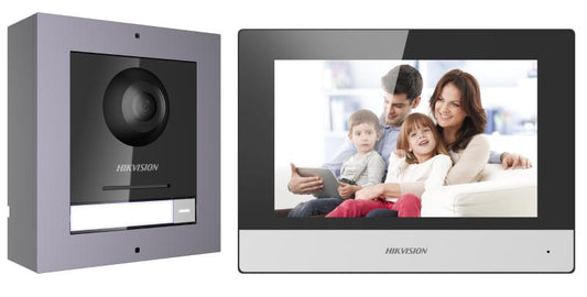 Hikvision 2nd Gen IP Intercom Kit, 1 to 1 Villa, Door & Room Station