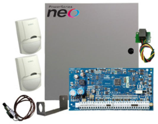 DSC PowerSeries NEO Basic Kit 16-Zone with DSC-LC-100 PIR and NO Keypad