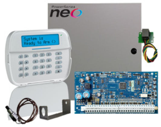 DSC PowerSeries NEO Basic Kit 128-Zone with DSC-HS2LCDS Keypad and NO PIR