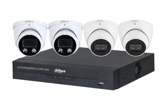 Dahua AI Active Deterrence Camera Kit, 2 x 6MP Full-colour, 2 x 6MP SMD, 4CH AI Smart 2.0 NVR Ultra 4K