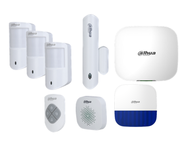 Dahua Wireless Alarm Complete Kit with 3 PIRs Indoor, Outdoor Screamers