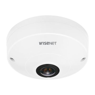 Hanwha Wisenet 12MP Indoor Fisheye Camera, H.265, 30fps, 120dB WDR, 1.08mm