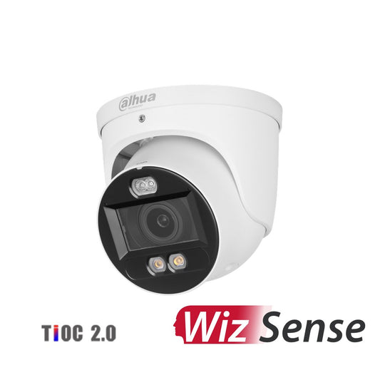 Dahua 8MP TIOC Active Deterrence Turret WizSense Network Camera V3.0 8MP Full-color Motorised