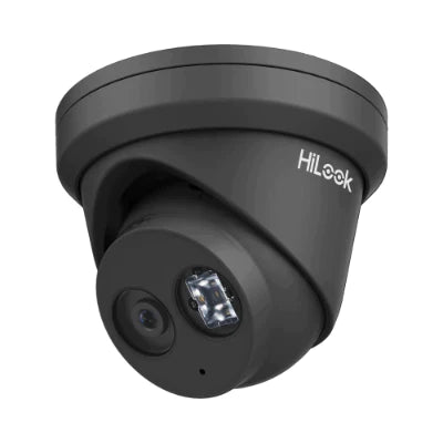HiLook 8MP 4K IntelliSense Outdoor Turret Camera, H.265, 30m IR, Mic, IP67, 2.8mm