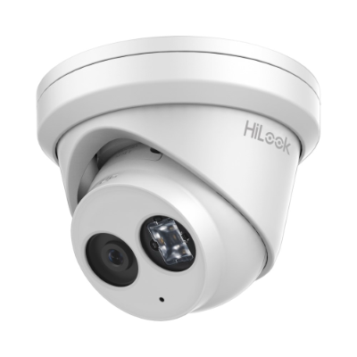 HiLook 8MP 4K IntelliSense Outdoor Turret Camera, H.265, 30m IR, Mic, IP67, 2.8mm