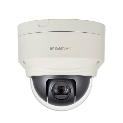 Hanwha Wisenet 2MP Outdoor Mini PTZ Camera, 12x Zoom, H.265, WDR, IP66, IK10, PoE