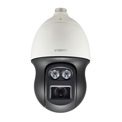 Hanwha Wisenet 2MP Outdoor PTZ Camera, 55x Zoom, H.265, WDR, IP66, 4.75-261.4mm