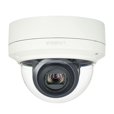 Hanwha Wisenet 2MP Outdoor Mini Dome Camera, H.265, 60fps, WDR, 5.2-62.4mm