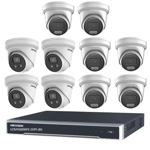 Hikvision Camera Kit, 4 x 6MP AcuSense, 6 x 6MP ColorVu Turret Bundle 16CH NVR