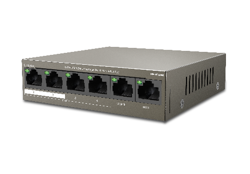 IP-COM 4 Port Switch 63W PoE Budget 4x PoE+ 2x100M Uplink L2 Unmanaged