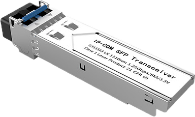 IP-COM SFP Single Mode Fibre Module Full Duplex Silver LC TX 1310NM 1.25Gbps 20km