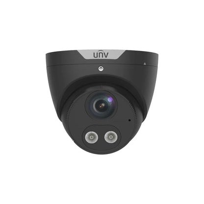 Uniview 6MP Camera, IPC3616LE-ADF28KM-DL, HD Smart Dual Light Fixed Turret Network Camera - Black
