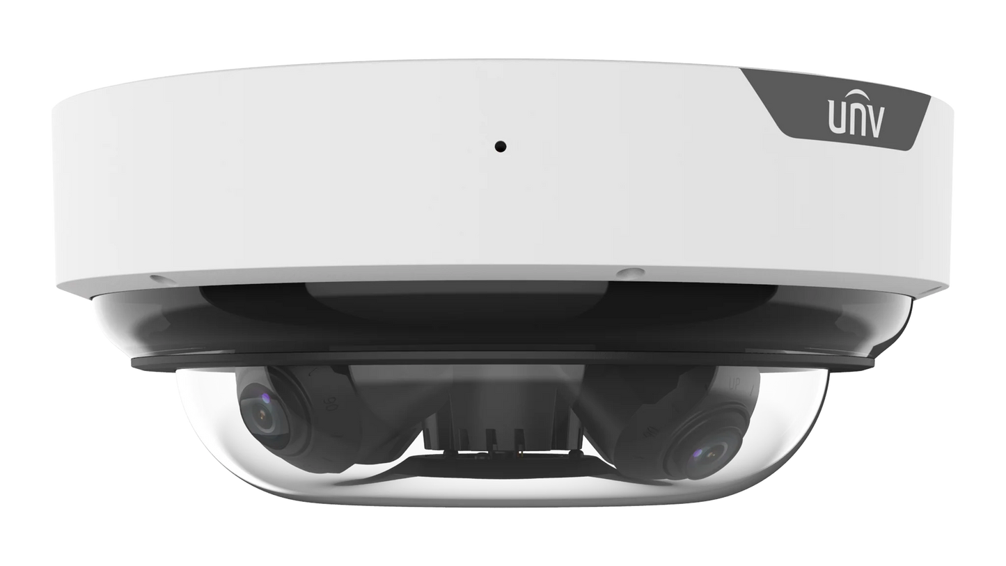 UNV IPC8645EA-ADZKM-I1, 4 x 5MP MultiView Wise-ISP VF IR Dome Network Camera