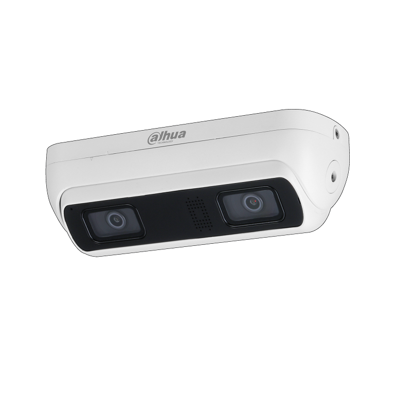 Dahua People Counting, 4MP AI Starlight 3D Dual Lens Network Camera Fixed 2.8mm - Side View