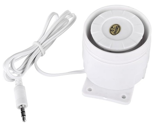 Indoor Siren Wired Mini Horn Siren Home Security Sound Alarm System 120dB DC 12V