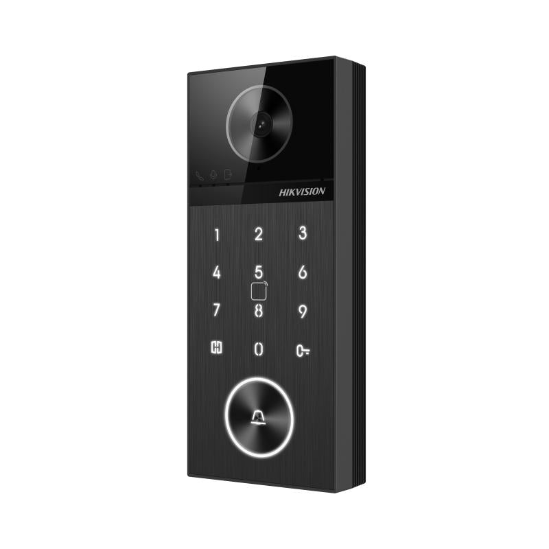 Hikvision KV6124-WBE1, Villa Door Station, 1 Button, 4MP, 150 Deg Viewing angle, Keypad - Side View