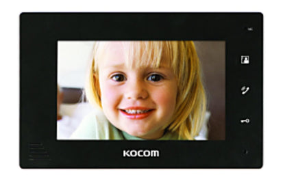 Kocom 2 wire Intercom Kit, 7" Color Monitor with Door Station and Power Supply