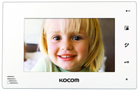 Kocom KCVD372, 2-Wire 7" Color Digital LCD Monitor with Power Supply