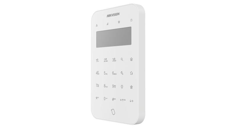 Hikvision Wireless LCD Keypad, DS-PK1-LT-WB - Side View