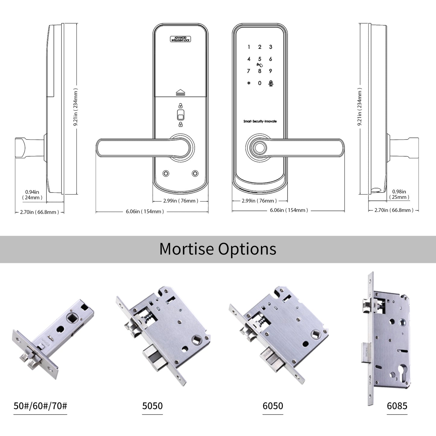 Lion Head Nicholson Digital Entrance Lock